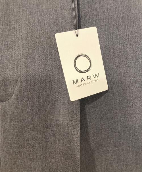 MARW UNITED ARROWS（マルゥ ユナイテッドアローズ）MARW UNITED ARROWS (マルゥ ユナイテッドアローズ) タック ワイドパンツ グレー サイズ:38 未使用品の古着・服飾アイテム