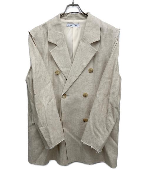 ALEXIA STAM（アリシアスタン）ALEXIA STAM (アリシアスタン) Two-Way Double Jacket ベージュ サイズ:Mの古着・服飾アイテム
