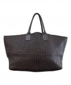 BOTTEGA VENETAボッテガベネタ）の古着「イントレチャート カバGM/トートバッグ」｜ブラウン