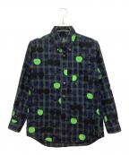 THE BEATLES COMME des GARCONSザ・ビートルズコムデギャルソン）の古着「VI-B001 AD2011　チェックシャツ」｜グリーン