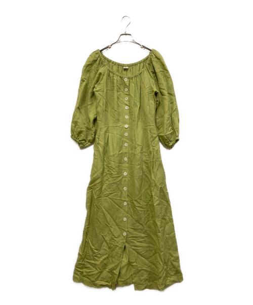 Ron Herman（ロンハーマン）Ron Herman (ロンハーマン) リネンマキシワンピース グリーン サイズ:SIZE XSの古着・服飾アイテム