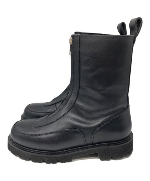 Caminando（カミナンド）Caminando (カミナンド) CENTER ZIP SHORT BOOTS ブラック サイズ:7の古着・服飾アイテム