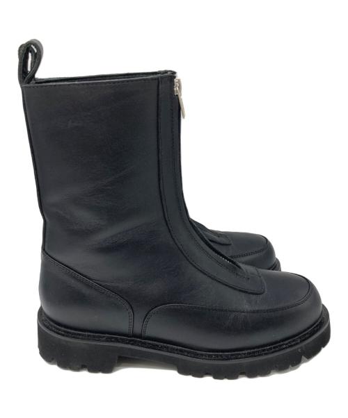 Caminando（カミナンド）Caminando (カミナンド) CENTER ZIP SHORT BOOTS ブラック サイズ:7の古着・服飾アイテム