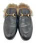 GUCCI (グッチ) PRINCETOWNレザースリッパ ブラック サイズ:SIZE37：30000円