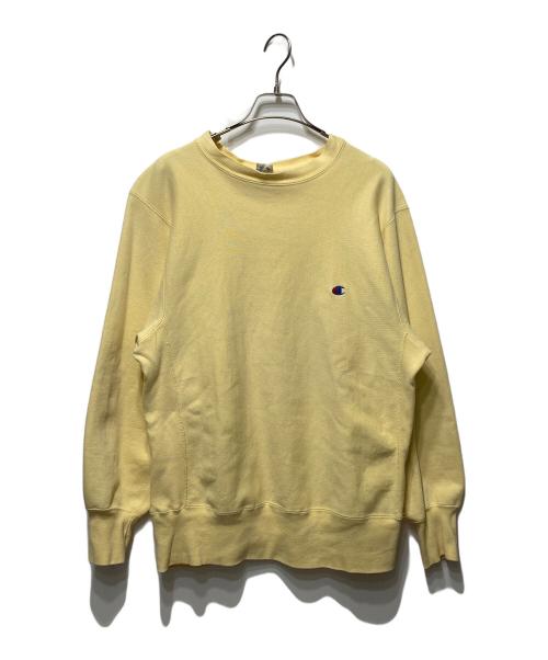 Champion REVERSE WEAVE（チャンピオン リバース ウィーブ）Champion REVERSE WEAVE (チャンピオン リバース ウィーブ) 90’S リバースウィーブスウェット イエロー サイズ:Lの古着・服飾アイテム