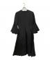 JIL SANDER（ジルサンダー）の古着「フルーテッドスリーブドレス」｜ブラック