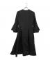 JIL SANDER (ジルサンダー) フルーテッドスリーブドレス ブラック サイズ:34：10000円