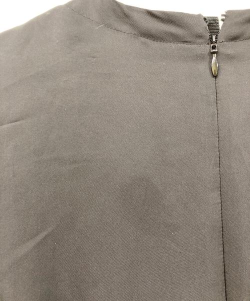 JIL SANDER（ジルサンダー）JIL SANDER (ジルサンダー) フルーテッドスリーブドレス ブラック サイズ:34の古着・服飾アイテム