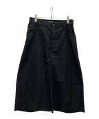 BALENCIAGAバレンシアガ）の古着「ワイドレッグクロップドパンツ」｜ブラック