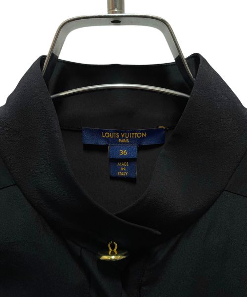 LOUIS VUITTON（ルイ ヴィトン）LOUIS VUITTON (ルイ ヴィトン) レース切り替えブラウス ブラック サイズ:36の古着・服飾アイテム