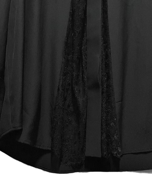 LOUIS VUITTON（ルイ ヴィトン）LOUIS VUITTON (ルイ ヴィトン) レース切り替えブラウス ブラック サイズ:36の古着・服飾アイテム