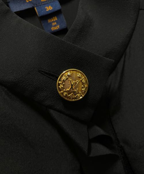 LOUIS VUITTON（ルイ ヴィトン）LOUIS VUITTON (ルイ ヴィトン) レース切り替えブラウス ブラック サイズ:36の古着・服飾アイテム