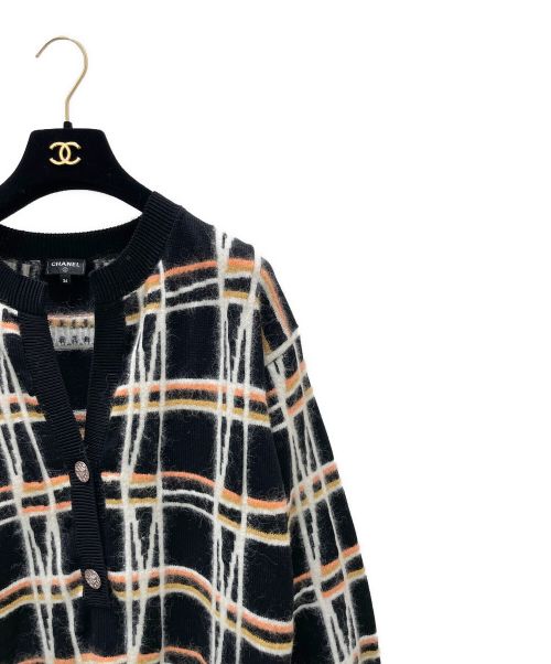 CHANEL（シャネル）CHANEL (シャネル) ココボタンカシミヤニットチュニック ブラック サイズ:36の古着・服飾アイテム