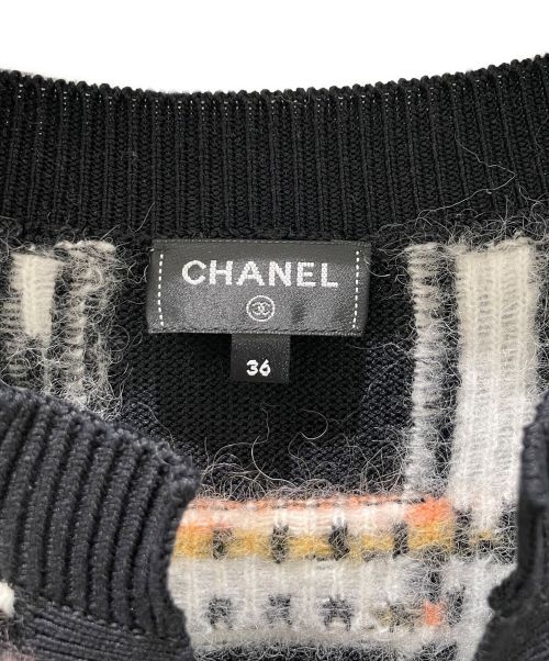 CHANEL（シャネル）CHANEL (シャネル) ココボタンカシミヤニットチュニック ブラック サイズ:36の古着・服飾アイテム