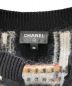 中古・古着 CHANEL (シャネル) ココボタンカシミヤニットチュニック ブラック サイズ:36：80000円