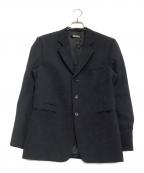 RAF SIMONSラフシモンズ）の古着「シアサッカーテーラードジャケット 09SS」｜ネイビー