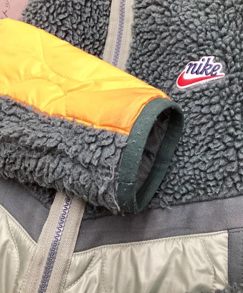 NIKE（ナイキ）NIKE (ナイキ) ボアフリース キルティングジャケット グリーン サイズ:Mの古着・服飾アイテム