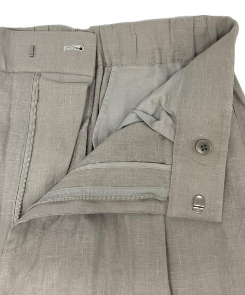 haunt（ハウント）haunt (ハウント) リネンワイドパンツ ライトグレー サイズ:38の古着・服飾アイテム