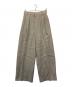 haunt（ハウント）の古着「リネンワイドパンツ」｜ライトグレー