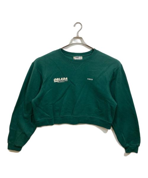 Oblada（オブラダ）Oblada (オブラダ) リメイクスウェット グリーン サイズ:XLの古着・服飾アイテム
