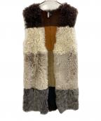 TOPSHOPトップショップ）の古着「ムートンベスト」｜ブラウン