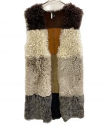 TOPSHOP（トップショップ）の古着「ムートンベスト」｜ブラウン