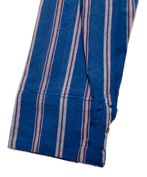 ne quittez pas（ヌキテパ）ne quittez pas (ヌキテパ) COTTON VOILE STRIPE TUCK SLEEVE DRESS ネイビー サイズ:不明の古着・服飾アイテム