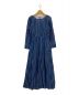 ne quittez pas（ヌキテパ）の古着「COTTON VOILE STRIPE TUCK SLEEVE DRESS」｜ネイビー