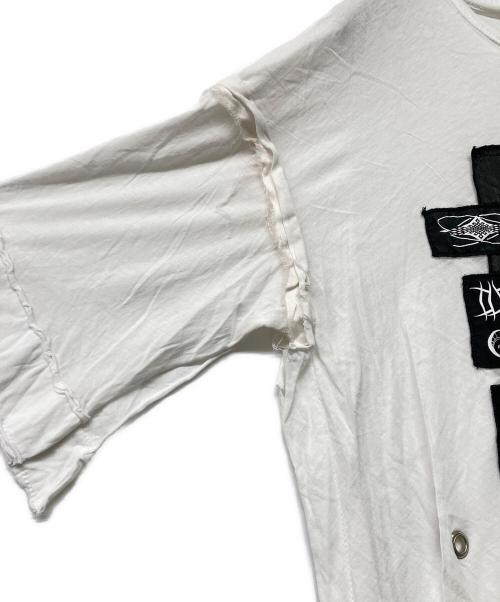 DIESEL（ディーゼル）DIESEL (ディーゼル) リメイクTシャツ ホワイト サイズ:Sの古着・服飾アイテム