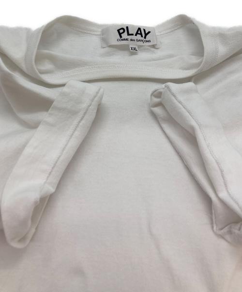 PLAY COMME des GARCONS（プレイコムデギャルソン）PLAY COMME des GARCONS (プレイコムデギャルソン) THE NORTH FACE (ザ ノース フェイス) Tシャツ ホワイト サイズ:XXLの古着・服飾アイテム