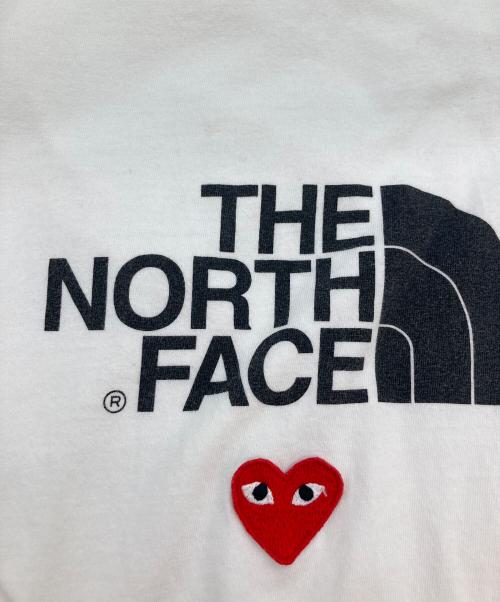 PLAY COMME des GARCONS（プレイコムデギャルソン）PLAY COMME des GARCONS (プレイコムデギャルソン) THE NORTH FACE (ザ ノース フェイス) Tシャツ ホワイト サイズ:XXLの古着・服飾アイテム