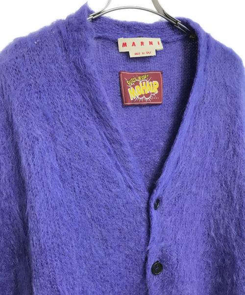 MARNI（マルニ）MARNI (マルニ) FUZZY WUZZY モヘアカーディガン パープル サイズ:48の古着・服飾アイテム
