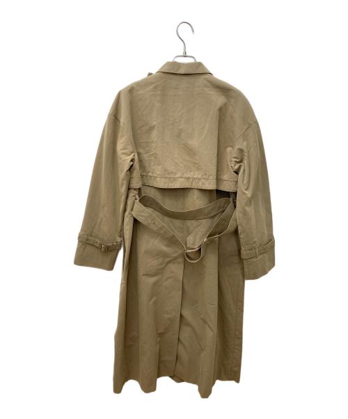 Aquascutum（アクアスキュータム）Aquascutum (アクアスキュータム) コットンナイロン素材ビッグシルエットコート 5020150090-85 ブラウン サイズ:Mの古着・服飾アイテム