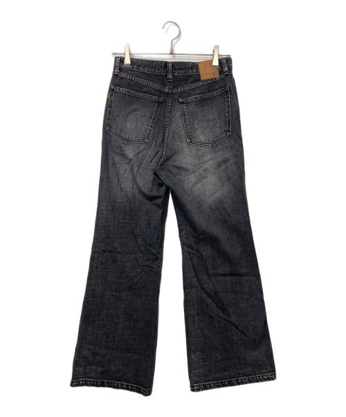 Spick and Span（スピックアンドスパン）Spick and Span (スピックアンドスパン) 5 1/2 FLARE-LINE STUDS DENIM/フレアラインスタッズデニムパンツ ブラック サイズ:27の古着・服飾アイテム