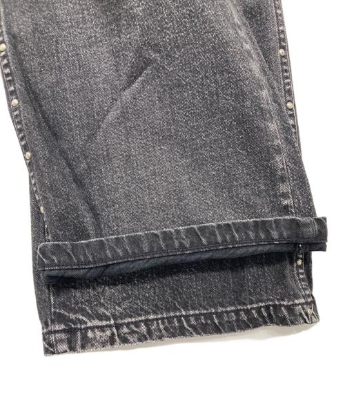 Spick and Span（スピックアンドスパン）Spick and Span (スピックアンドスパン) 5 1/2 FLARE-LINE STUDS DENIM/フレアラインスタッズデニムパンツ ブラック サイズ:27の古着・服飾アイテム