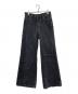 Spick and Span（スピックアンドスパン）の古着「5 1/2 FLARE-LINE STUDS DENIM/フレアラインスタッズデニムパンツ」｜ブラック
