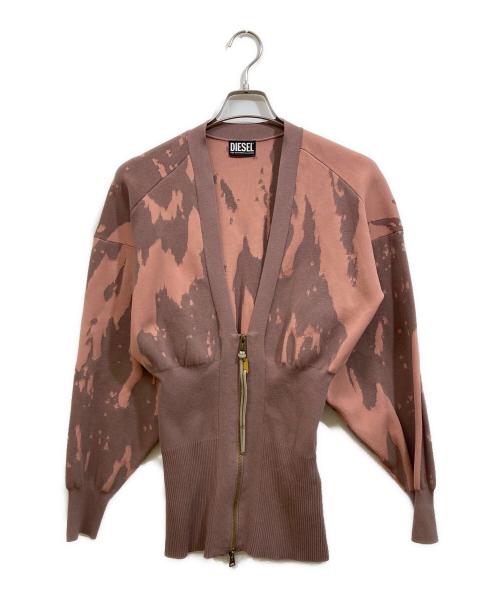 DIESEL（ディーゼル）DIESEL (ディーゼル) M-ATLANTIC ニットカーディガン ピンク サイズ:SIZE XSの古着・服飾アイテム