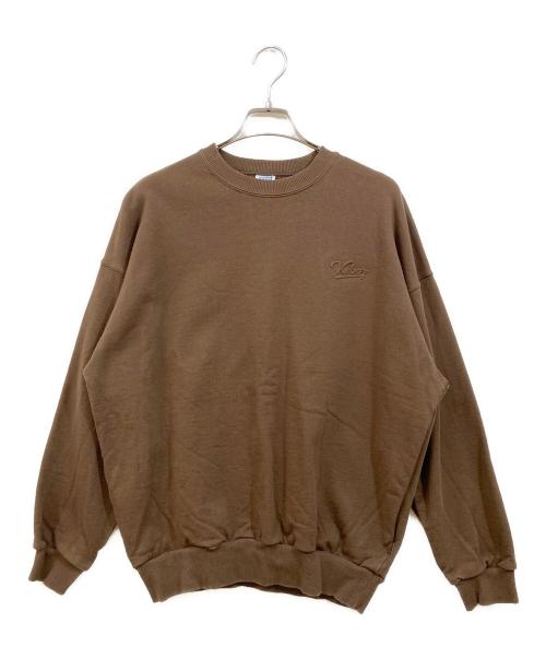 KEBOZ（ケボズ）KEBOZ (ケボズ) LOGO SWEAT CREWNECK ブラウン サイズ:SIZE Sの古着・服飾アイテム