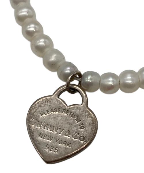 TIFFANY & Co.（ティファニー）TIFFANY & Co. (ティファニー) リターントゥ ブレスレット ホワイト×シルバーの古着・服飾アイテム