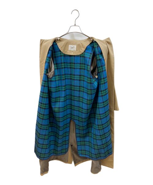 IENA（イエナ）IENA (イエナ) ハイカウントギャバ ステンカラーコート ベージュ サイズ:36の古着・服飾アイテム