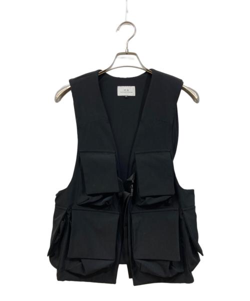 mb（エムビー）mb (エムビー) ユーティリティーベスト ブラック サイズ:Fの古着・服飾アイテム