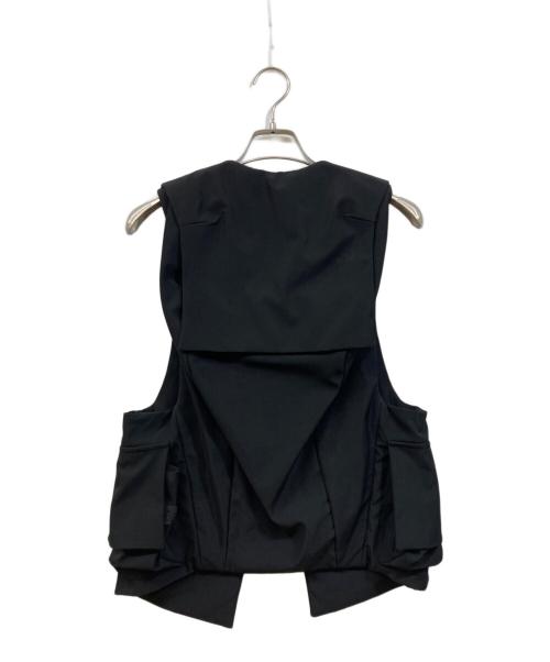 mb（エムビー）mb (エムビー) ユーティリティーベスト ブラック サイズ:Fの古着・服飾アイテム