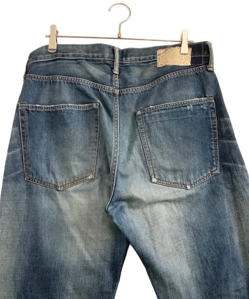 VISVIM（ビズビム）VISVIM (ビズビム) ユーズド加工デニムパンツ　FLUXUS 01D3　パイソンパッチ インディゴ サイズ:W36×L32の古着・服飾アイテム