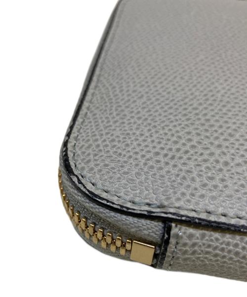 Valextra（ヴァレクストラ）Valextra (ヴァレクストラ) ラウンドジップ12カード長財布 グレーの古着・服飾アイテム