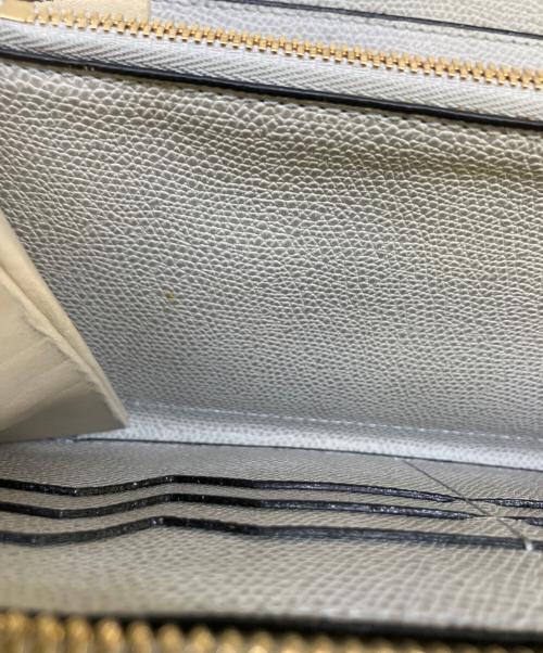 Valextra（ヴァレクストラ）Valextra (ヴァレクストラ) ラウンドジップ12カード長財布 グレーの古着・服飾アイテム