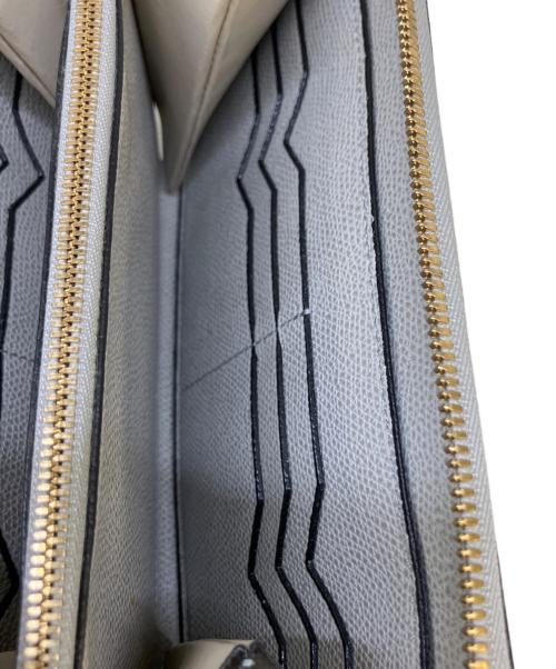 Valextra（ヴァレクストラ）Valextra (ヴァレクストラ) ラウンドジップ12カード長財布 グレーの古着・服飾アイテム