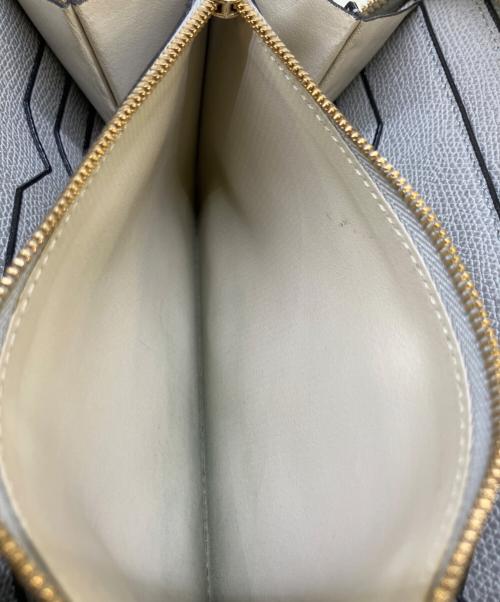 Valextra（ヴァレクストラ）Valextra (ヴァレクストラ) ラウンドジップ12カード長財布 グレーの古着・服飾アイテム