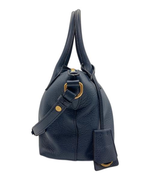 PRADA（プラダ）PRADA (プラダ) 2WAYショルダーバッグ ネイビーの古着・服飾アイテム