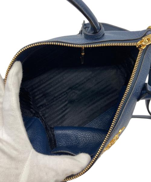 PRADA（プラダ）PRADA (プラダ) 2WAYショルダーバッグ ネイビーの古着・服飾アイテム