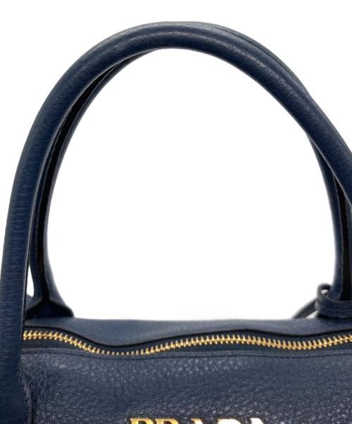PRADA（プラダ）PRADA (プラダ) 2WAYショルダーバッグ ネイビーの古着・服飾アイテム